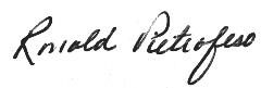 Ron Pietrafeso Signature